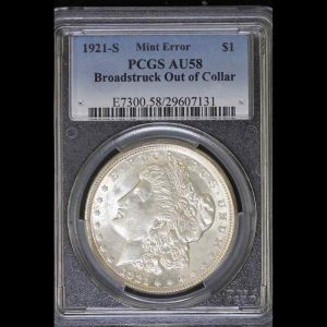 1921-S Broadstruck Morgan Dollar