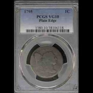 1795 Large Plain Edge Cent