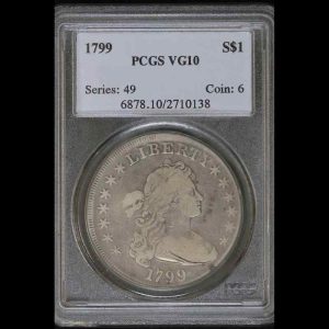 1799 Draped Bust Large Eagle Dollar
