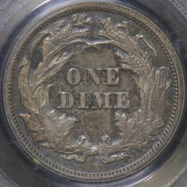 1871 Proof Seated Liberty Dime - Image 3